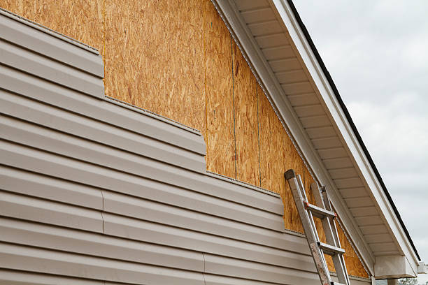 Professional Siding Installation technician working in Portersville, PA